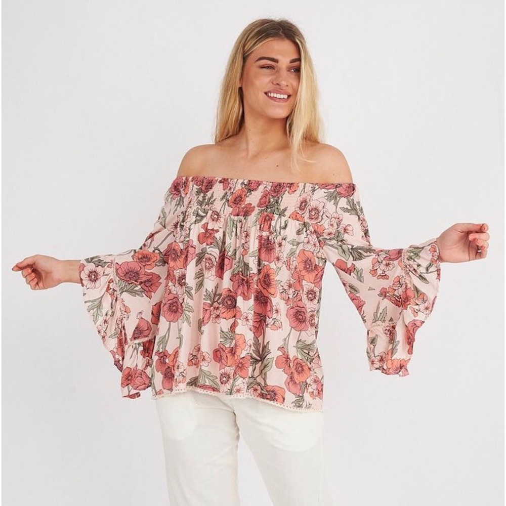 Label Of Love Posy Off Shoulder Top NWT!
